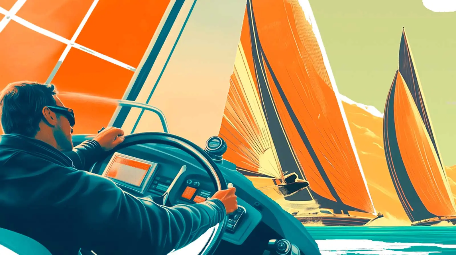 Fractional CMO at the Wheel of a Racing Yacht